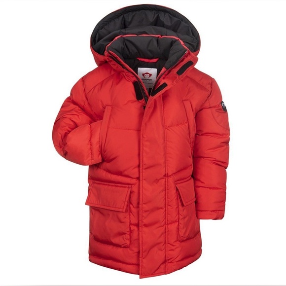 Appaman Adaptive NEW Red Hooded Puffer Kid’s Coat, Kids Sz Large - Picture 1 of 1